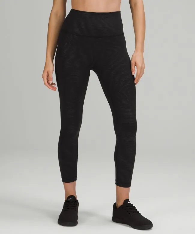 lululemon Wunder Train High-Rise Crop 23 Foil - Lululemon