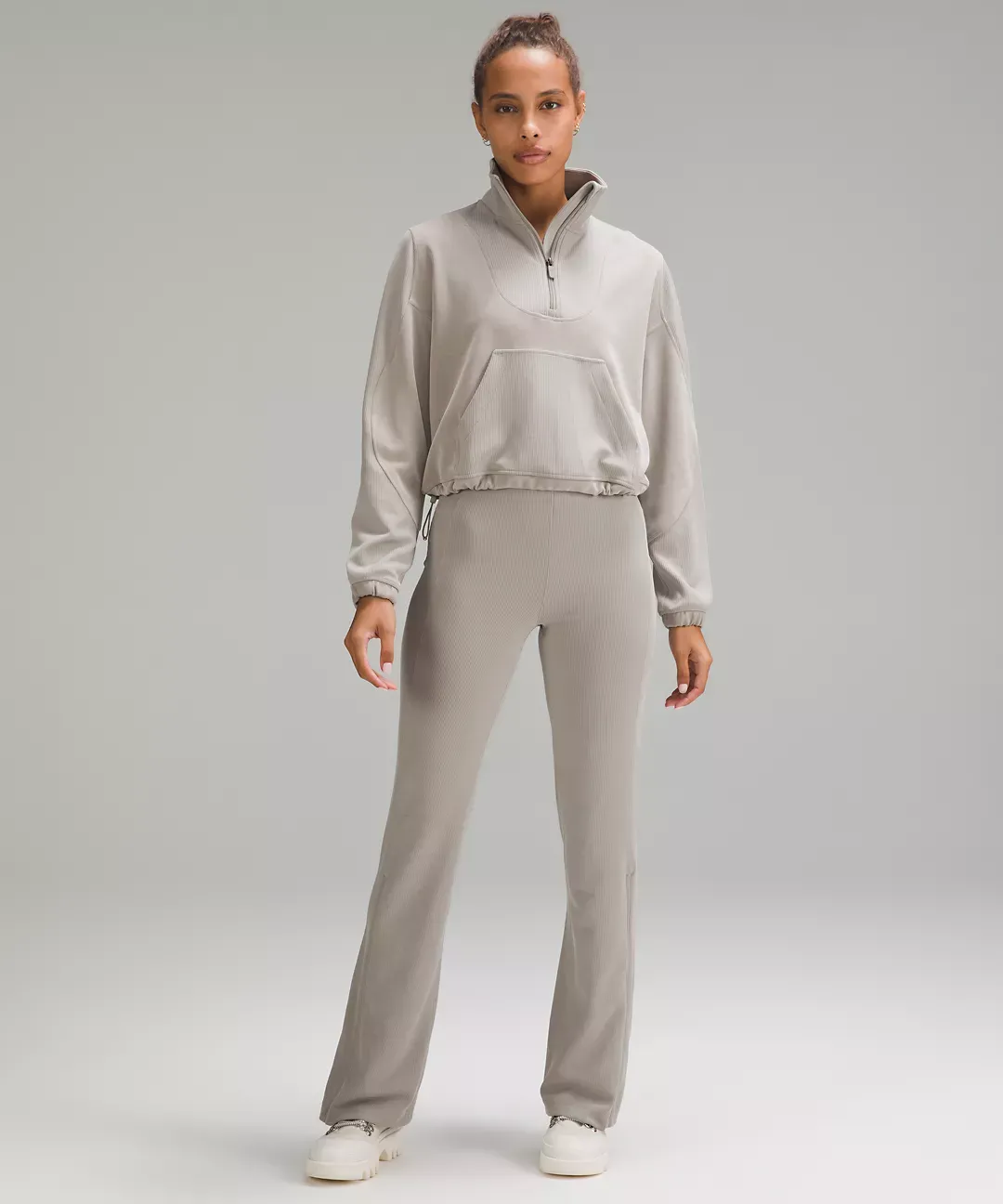 lululemon Brushed Softstreme Ribbed Half Zip - Lululemon