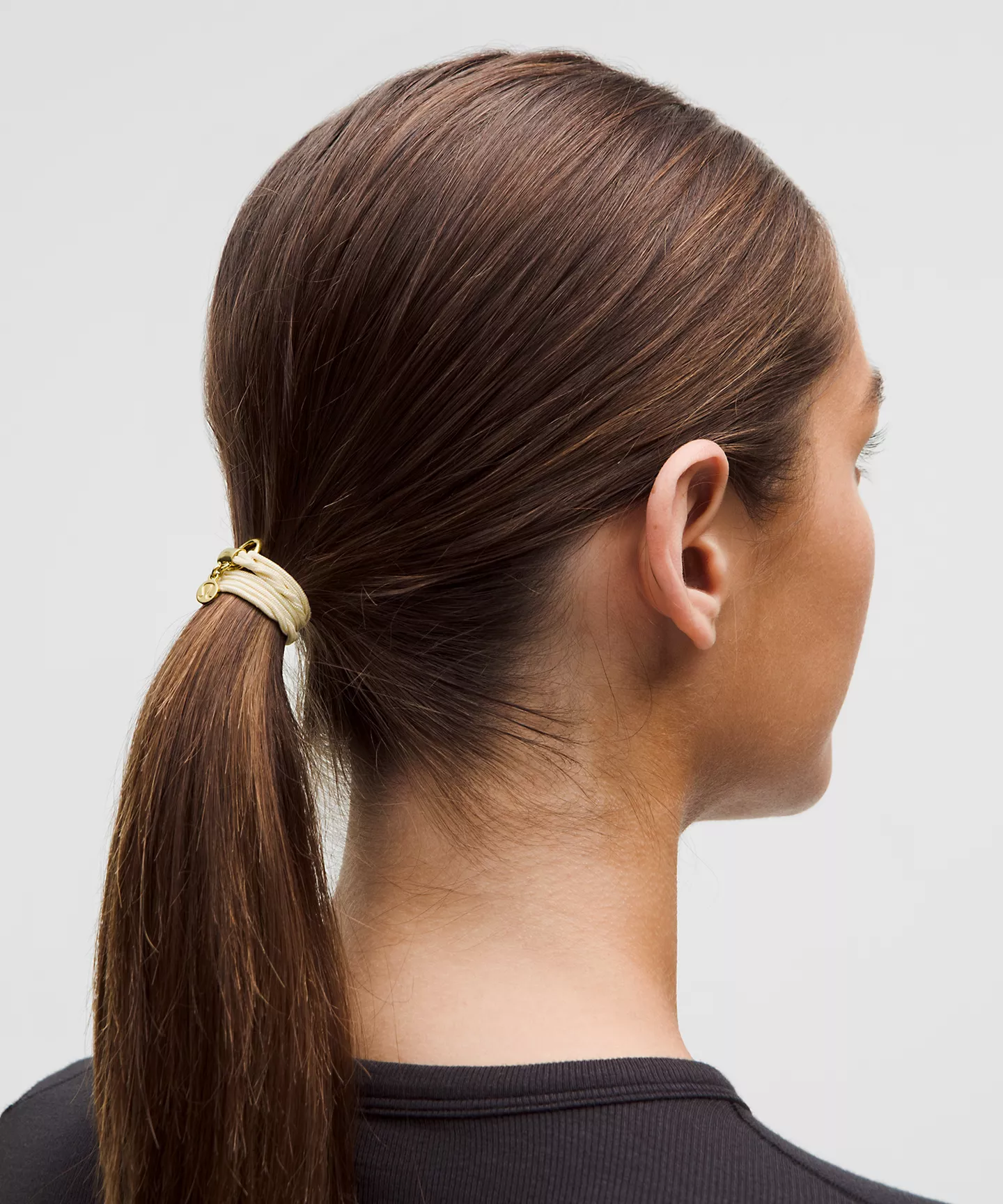 Logo Charm Hair Ties 3 Pack - Lululemon