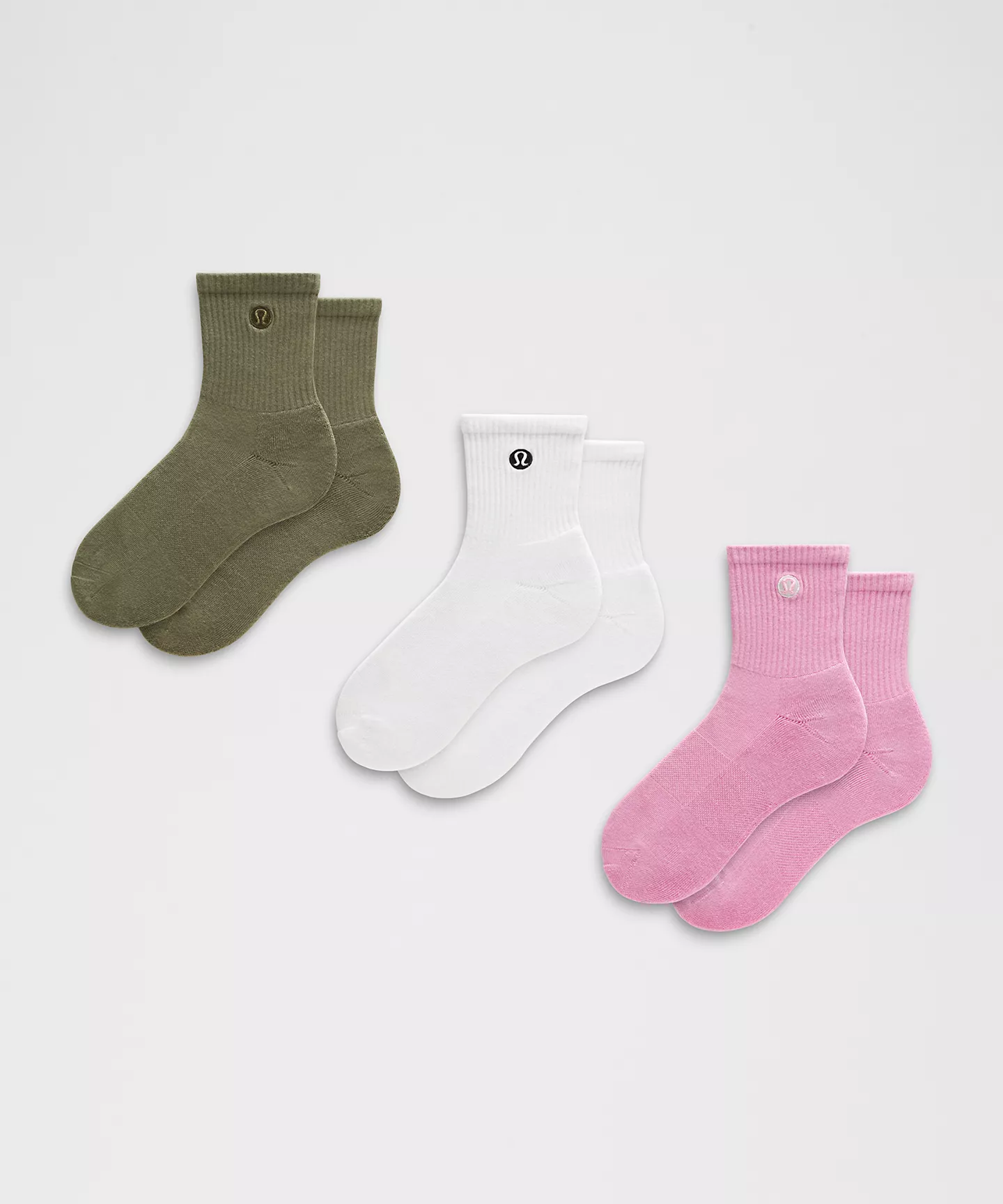 Unisex Daily Essential Quarter Socks 3 Pack - Lululemon